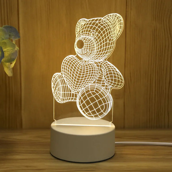 ROMANTIC LOVE 3D ACRYLIC LED LAMP FOR HOME