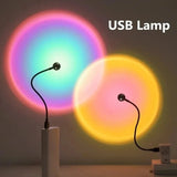 USB SUNSET PROJECTION LAMP RAINBOW ATMOSPHERE