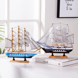 NEW WOODEN SAILBOAT MODEL OFFICE LIVING ROOM