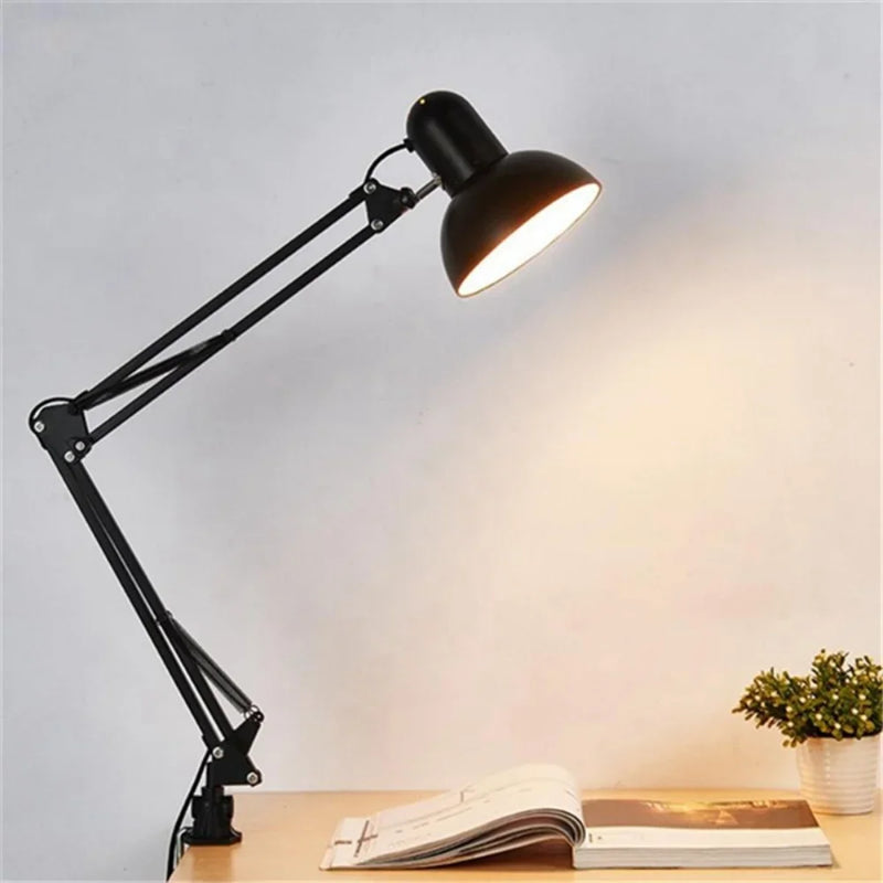 FOLDABLE DESK LAMP CLIP ON LIGHT TELESCOPIC