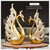 MODERN LUXURY SWANS FOR HOME ACCESSORIES