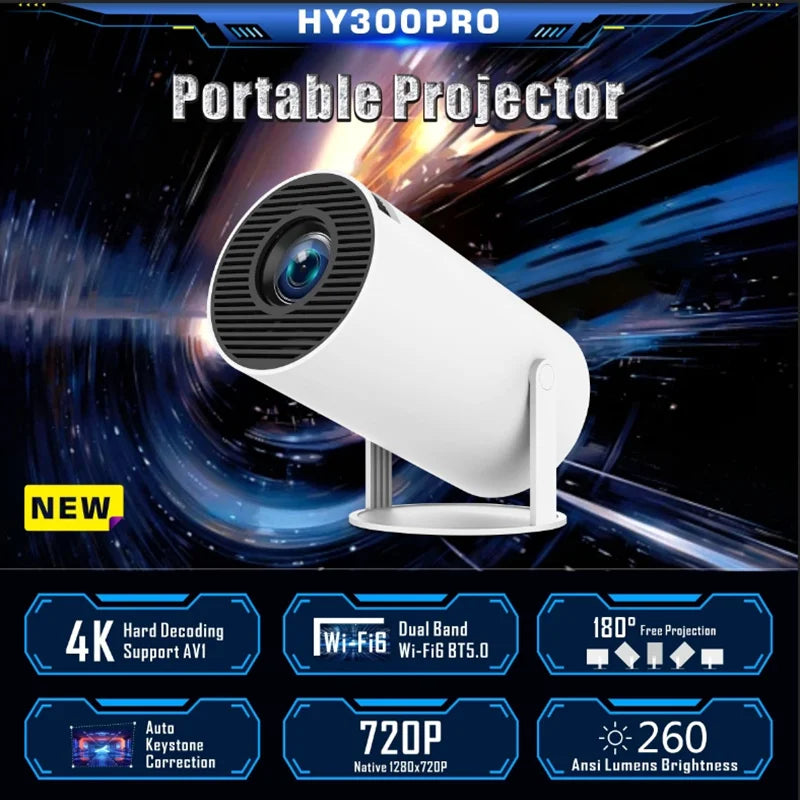 PORTABLE OUTDOOR HOME HD LED PROJETOR