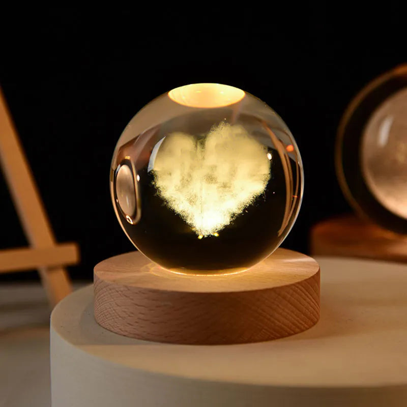 CRYSTAL BALL CRYSTAL PLANET NIGHT LIGHT