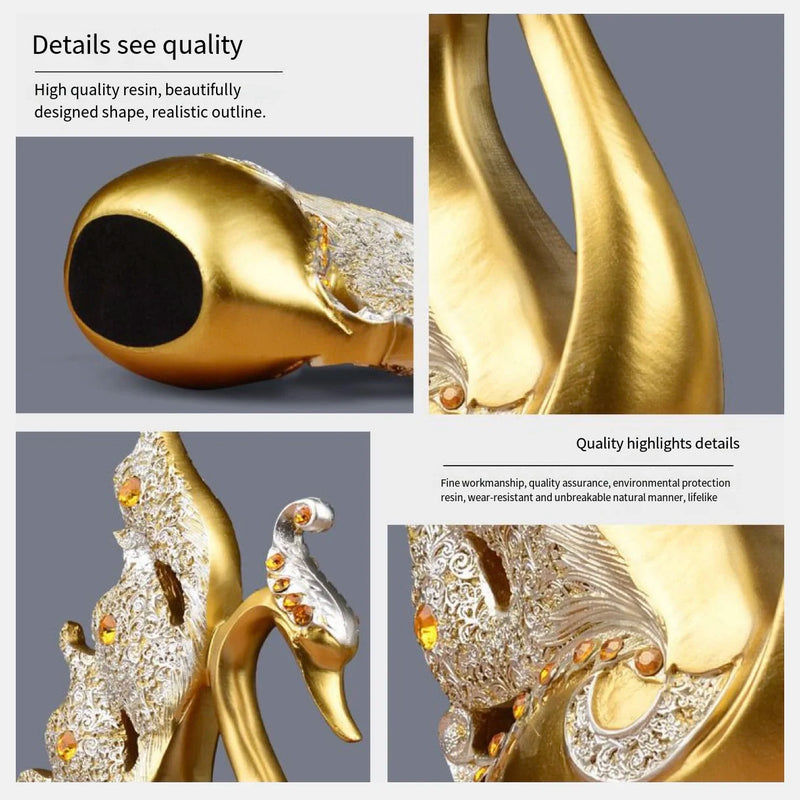 MODERN LUXURY SWANS FOR HOME ACCESSORIES