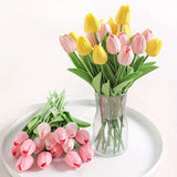 10PCS TULIP FLOWERS ARTIFICIAL TULIP BOUQUET