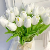 10PCS TULIP FLOWERS ARTIFICIAL TULIP BOUQUET