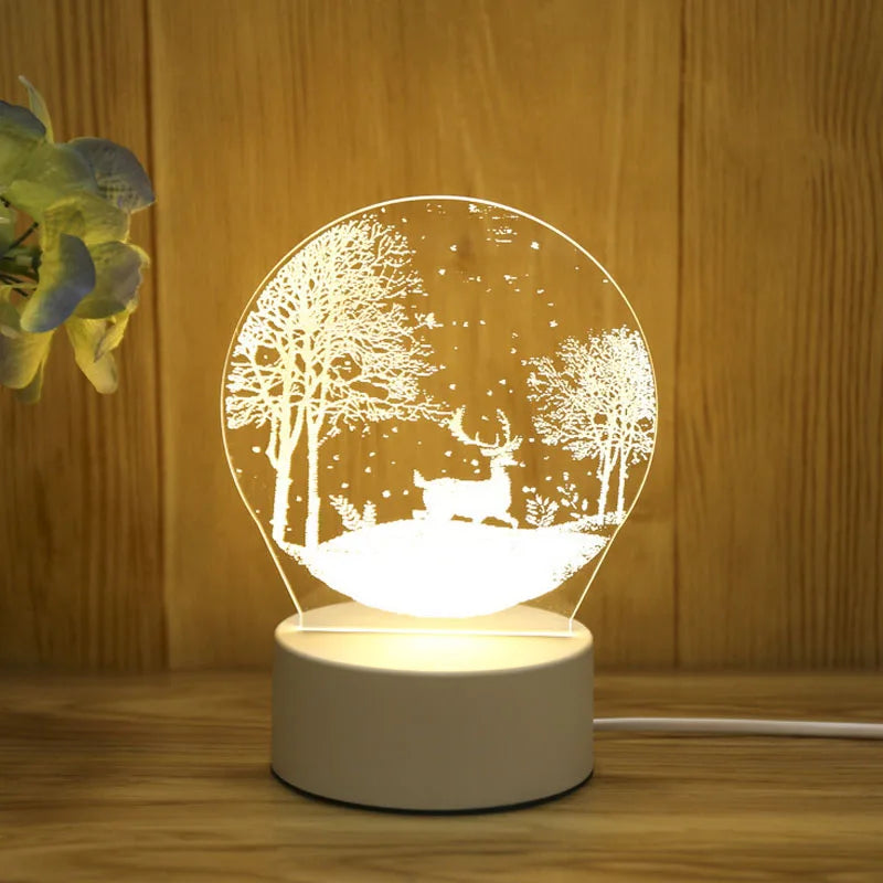 ROMANTIC LOVE 3D ACRYLIC LED LAMP FOR HOME