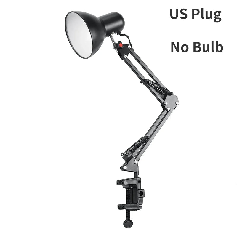 FOLDABLE DESK LAMP CLIP ON LIGHT TELESCOPIC