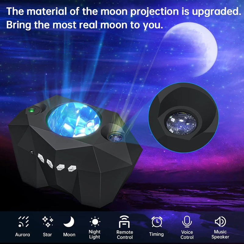 STAR LIGHTS AURORA GALAXY MOON PROJECTOR