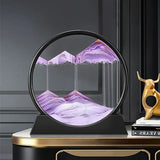 3D MOVING SAND ART PICTURE ROUND GLASS