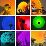 USB SUNSET PROJECTION LAMP RAINBOW ATMOSPHERE