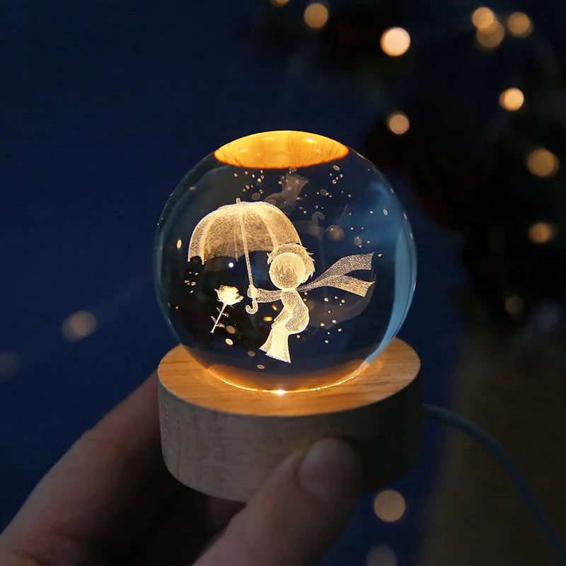 CRYSTAL BALL CRYSTAL PLANET NIGHT LIGHT