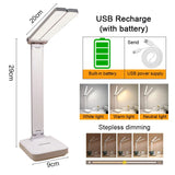 LED DESK LAMP 3 LEVELS DIMMABLE TOUCH