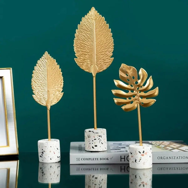 NORDIC GOLD GINKGO LEAF CRAFTS LEAVES