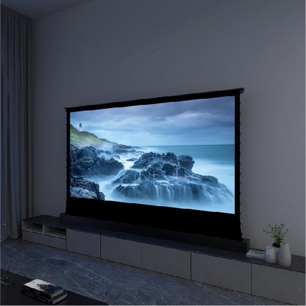 Electric Tension Floor Rising Projector Screen | 100 Inch Display