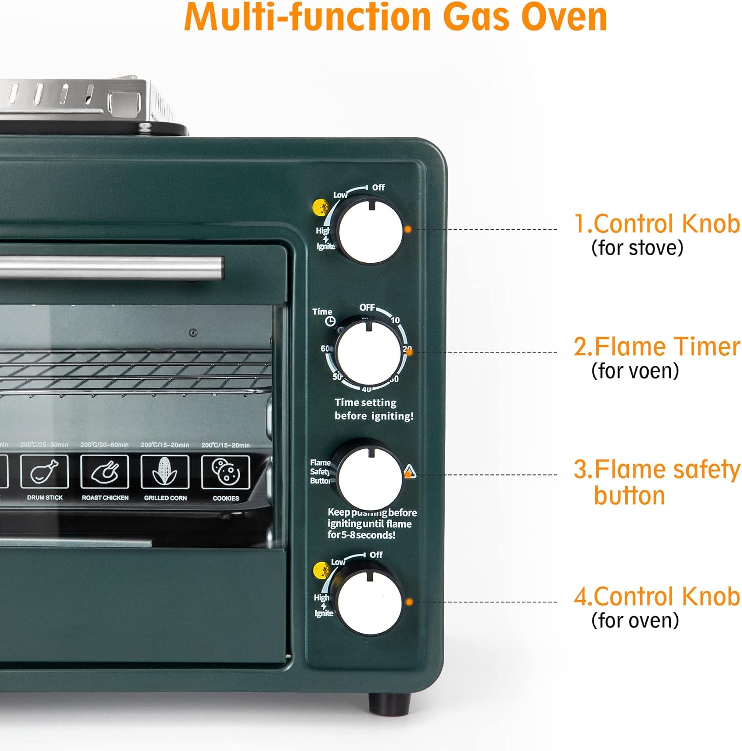 Camp Oven With Burner Camping Stove