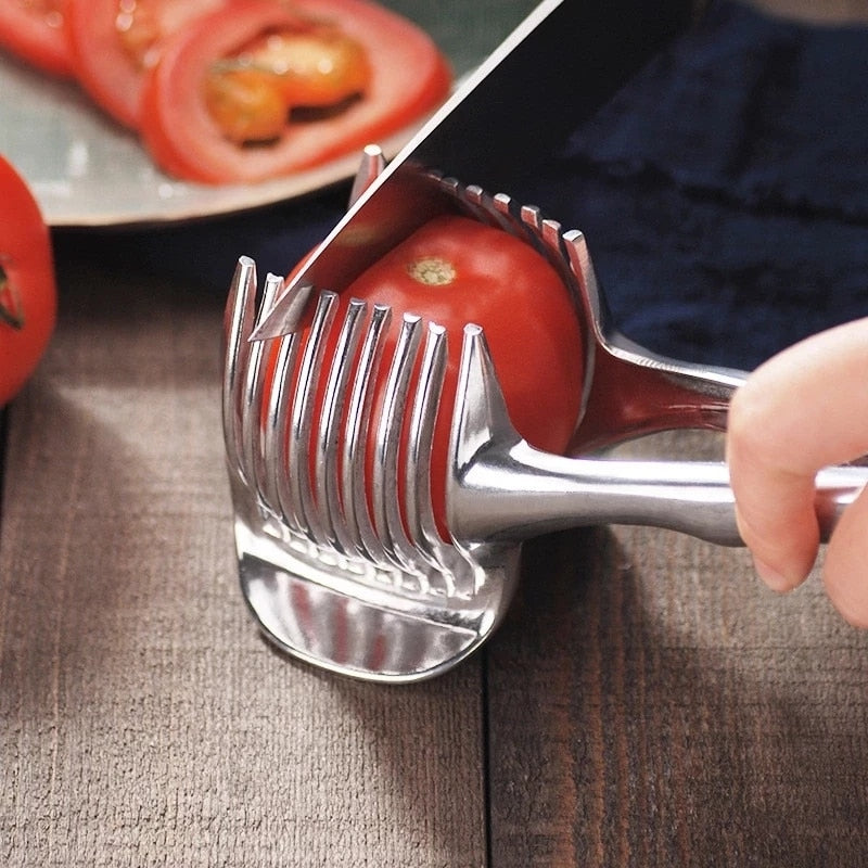 Kitchen Gadgets Handy Stainless Steel Onion Holder