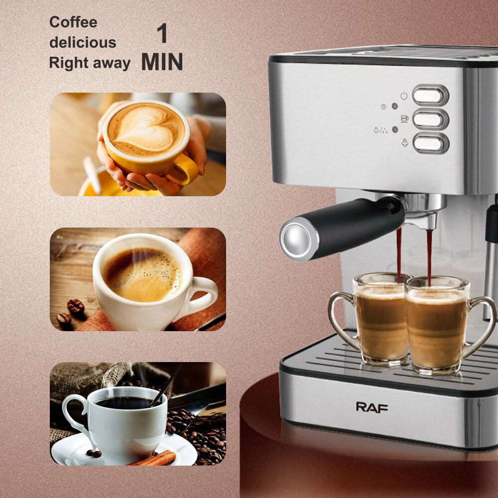 Espresso Coffee Machines 15 Bar Cappuccino Coffee Maker