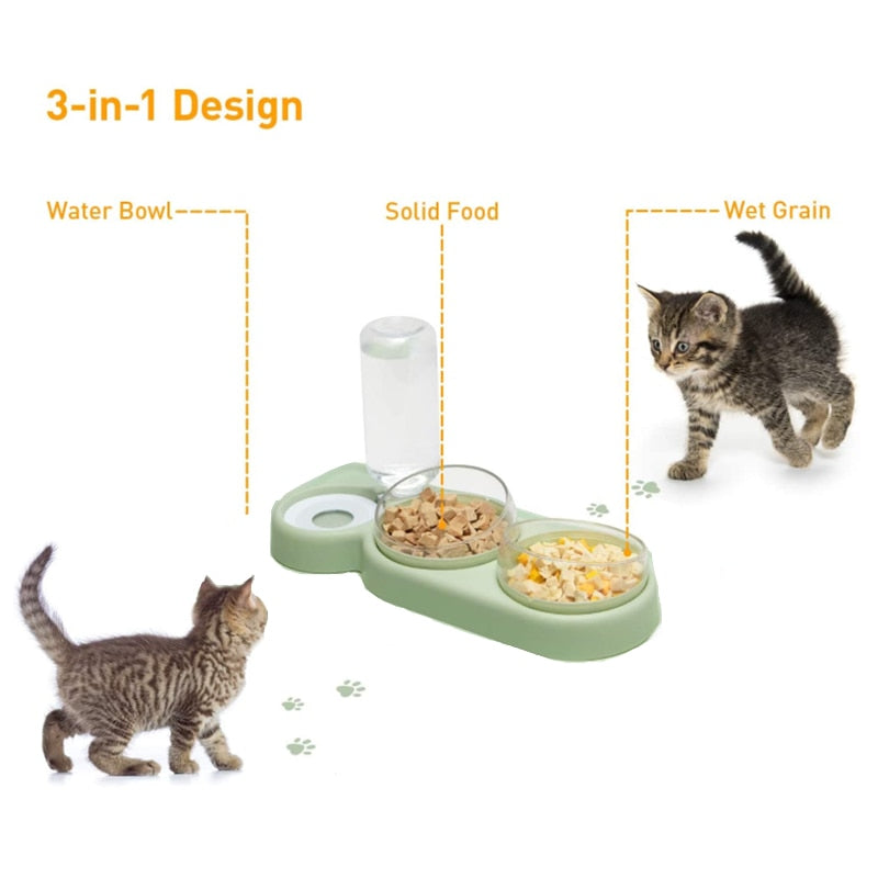 Pet Cat Bowl Automatic Feeder